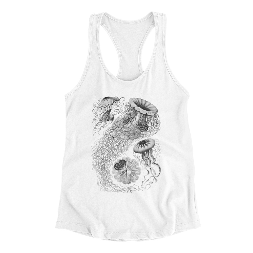 Jellyfish - Ernst Haeckel - Vintage Nature Print - Sea Life - Racerback Tank