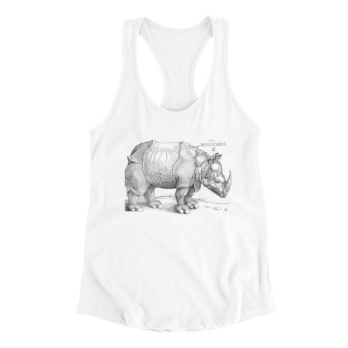 Albrecht Dürer Rhino Engraving - Racerback Tank Top