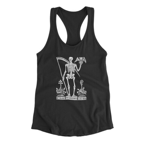 Vintage Memento Mori - Sic Transit, Nemini Parco, Gloria Mundi - Racerback Tank