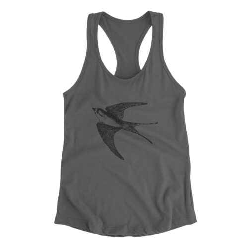 Vintage Swallow Engraving - Racerback Tank