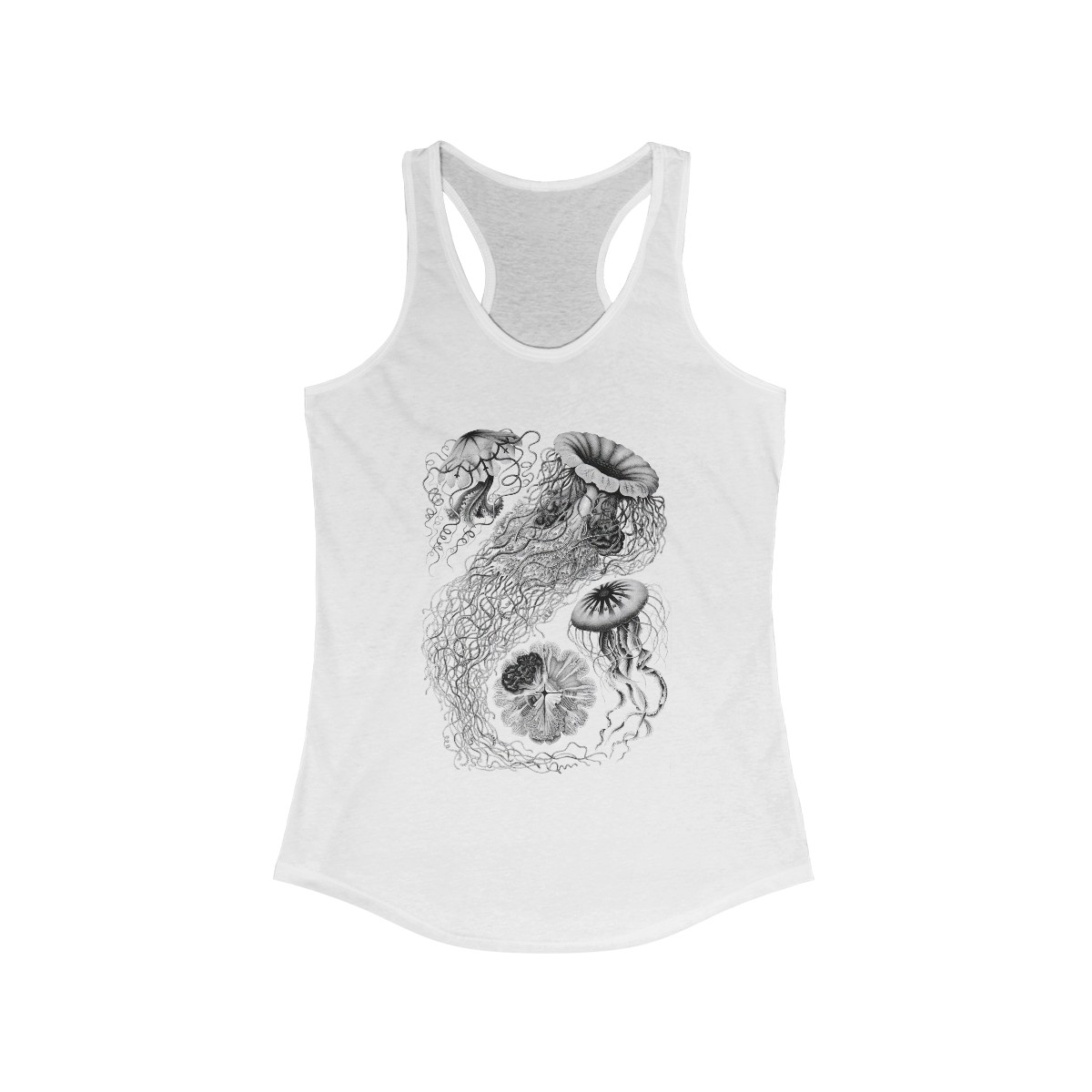 Jellyfish - Ernst Haeckel - Vintage Nature Print - Sea Life - Racerback Tank - Image 6