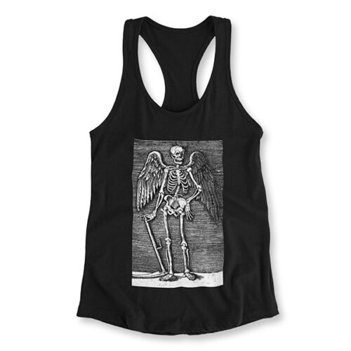 Memento Mori – 15th Century Woodcut by Marcantonio Raimondi - Racerback Tank