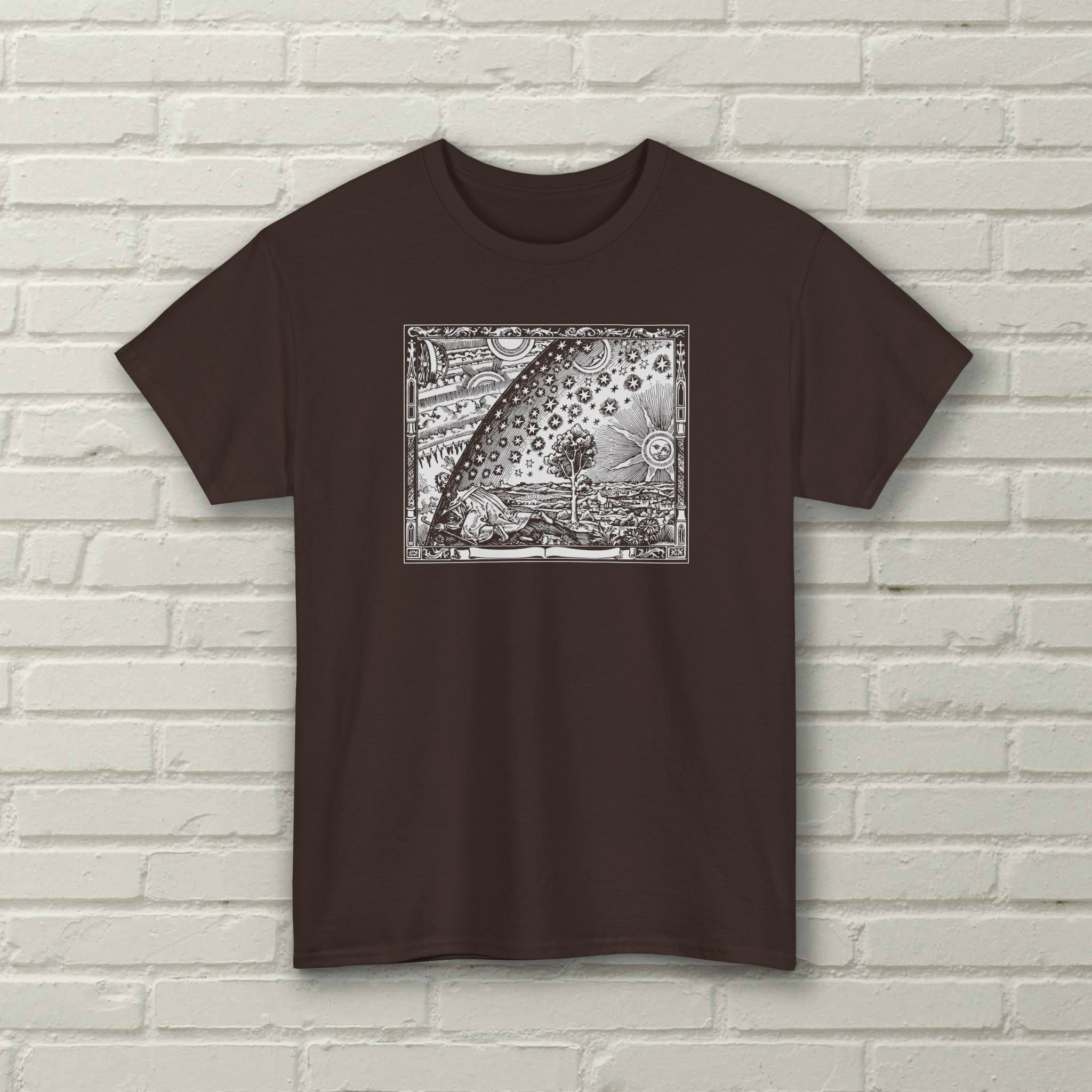 Flammarion Engraving - Vintage Print - Unisex Tee - Image 9
