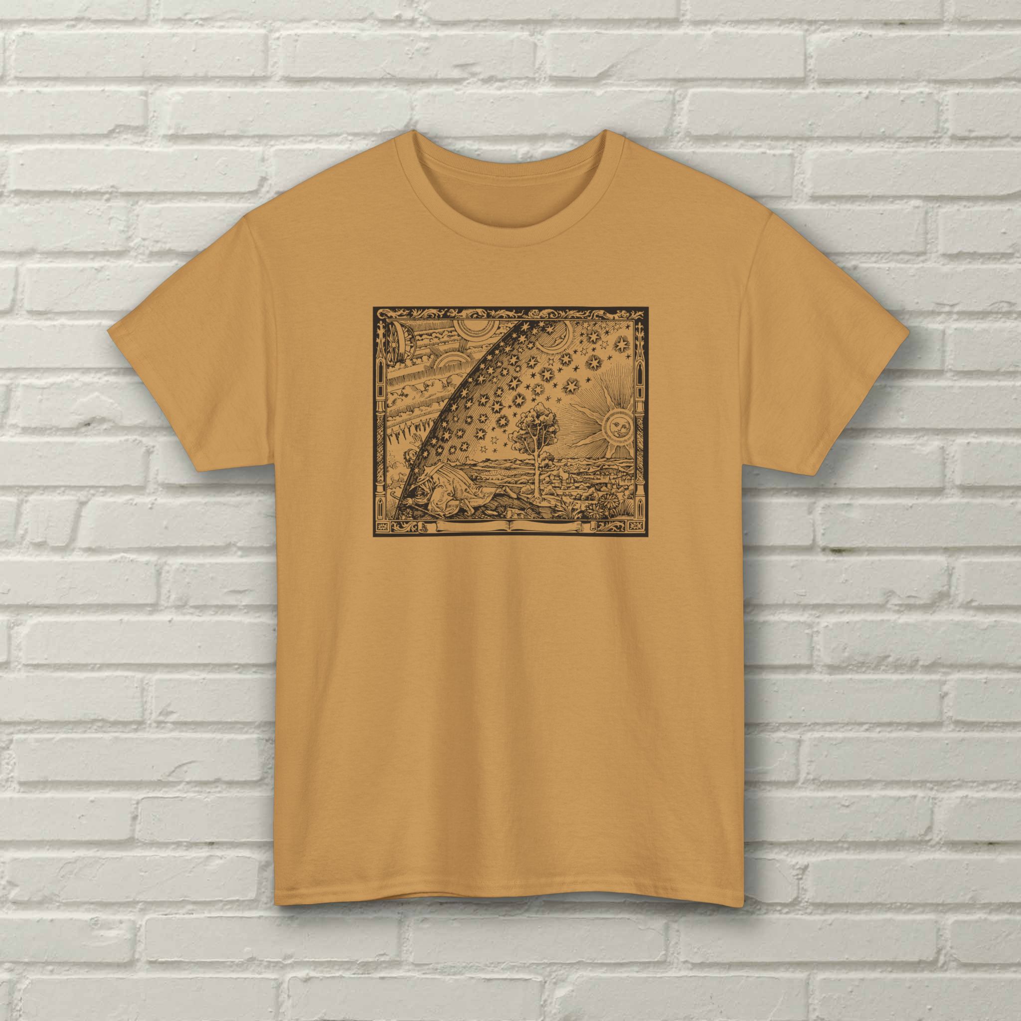 Flammarion Engraving - Vintage Print - Unisex Tee - Image 3
