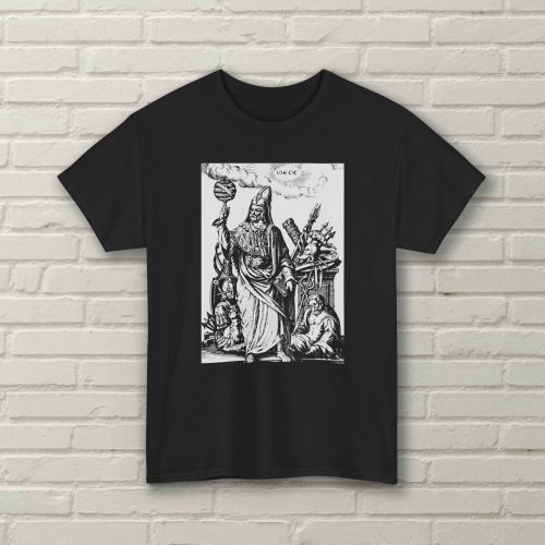 Hermes Trismegistus - Vintage Engraving - Staff - Unisex Jersey Short Sleeve Tee