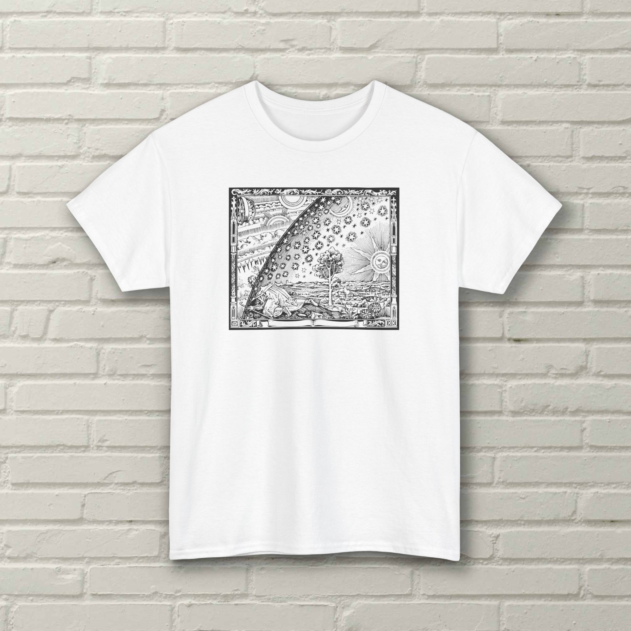 Flammarion Engraving - Vintage Print - Unisex Tee - Image 2