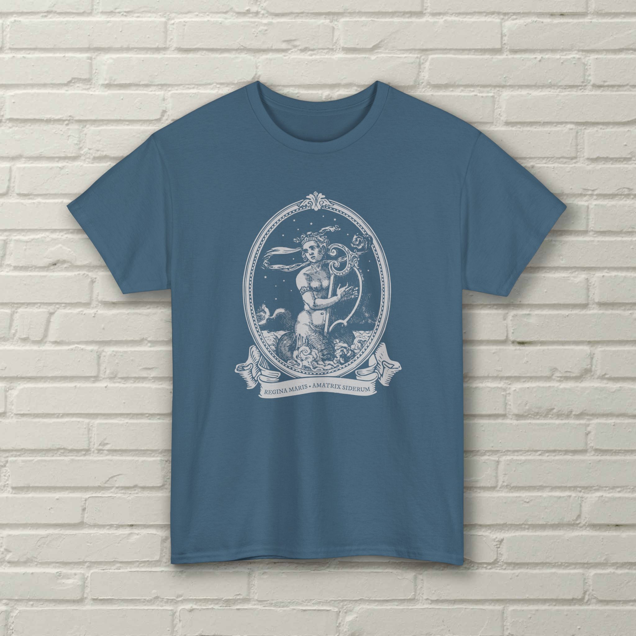 Melusine - Regina Maris - Amatrix Siderum - Vintage Mermaid Woodcut Collage - Unisex - Image 4