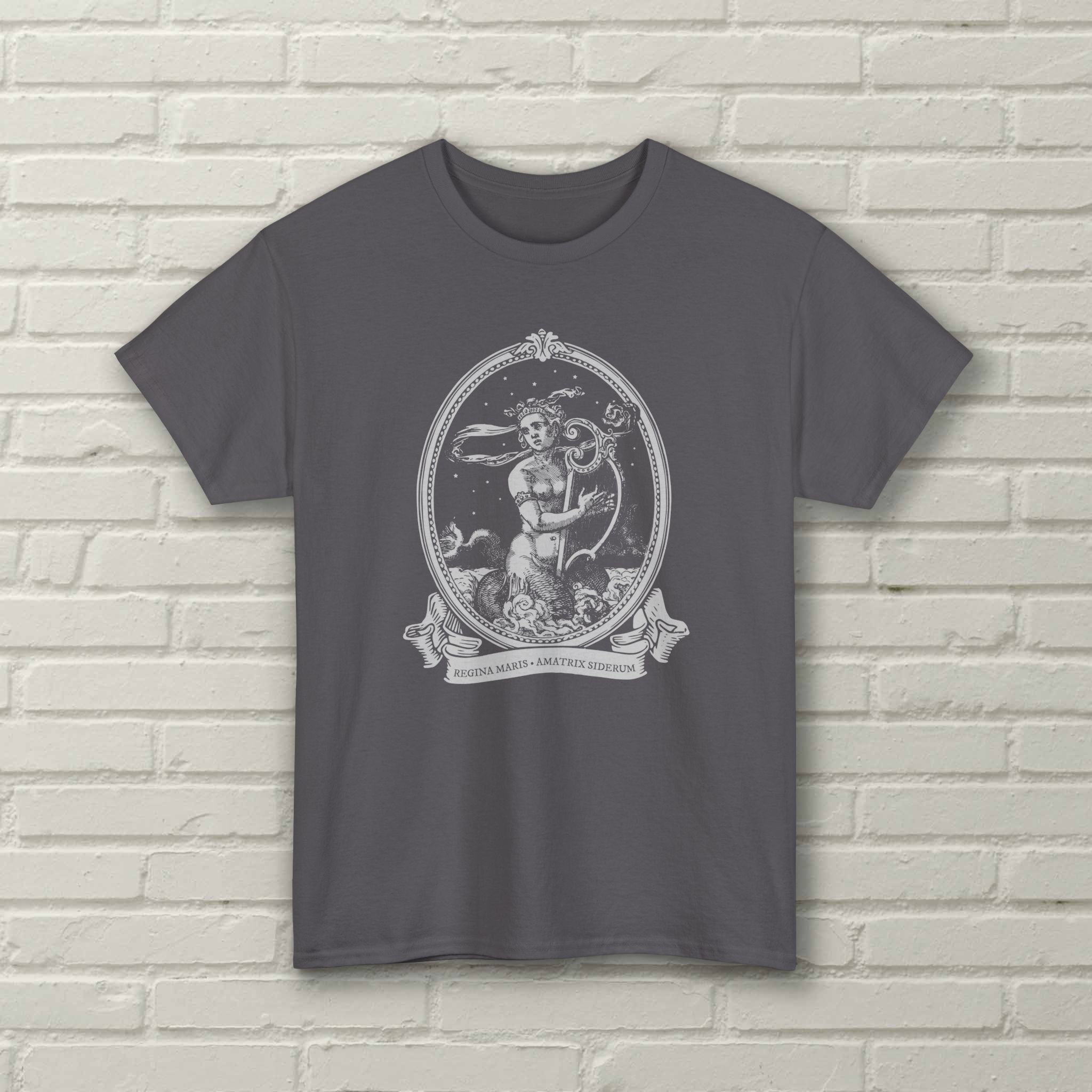 Melusine - Regina Maris - Amatrix Siderum - Vintage Mermaid Woodcut Collage - Unisex - Image 5