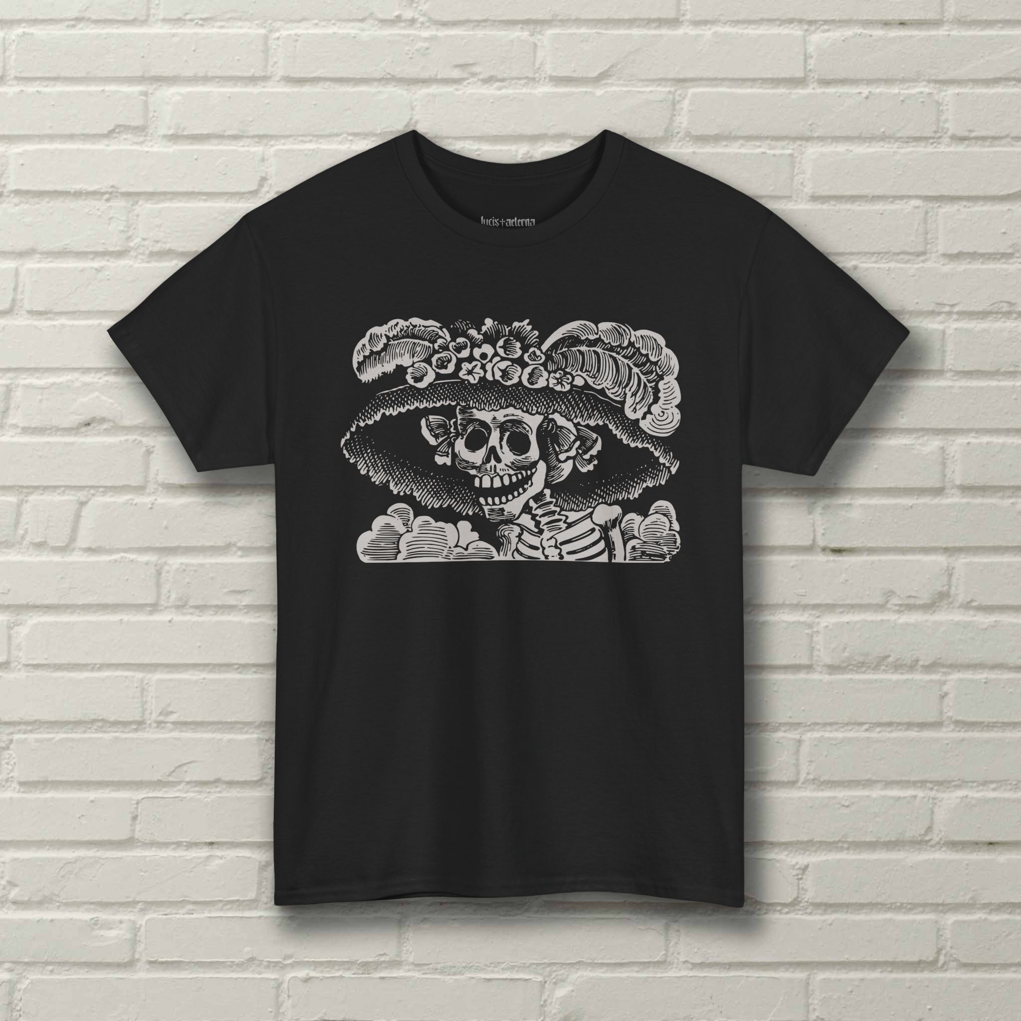 La Calavera Catrina - José Guadalupe Posada - Dia De Los Muertos - 1910 Illustration - Day of the Dead - Halloween Shirt