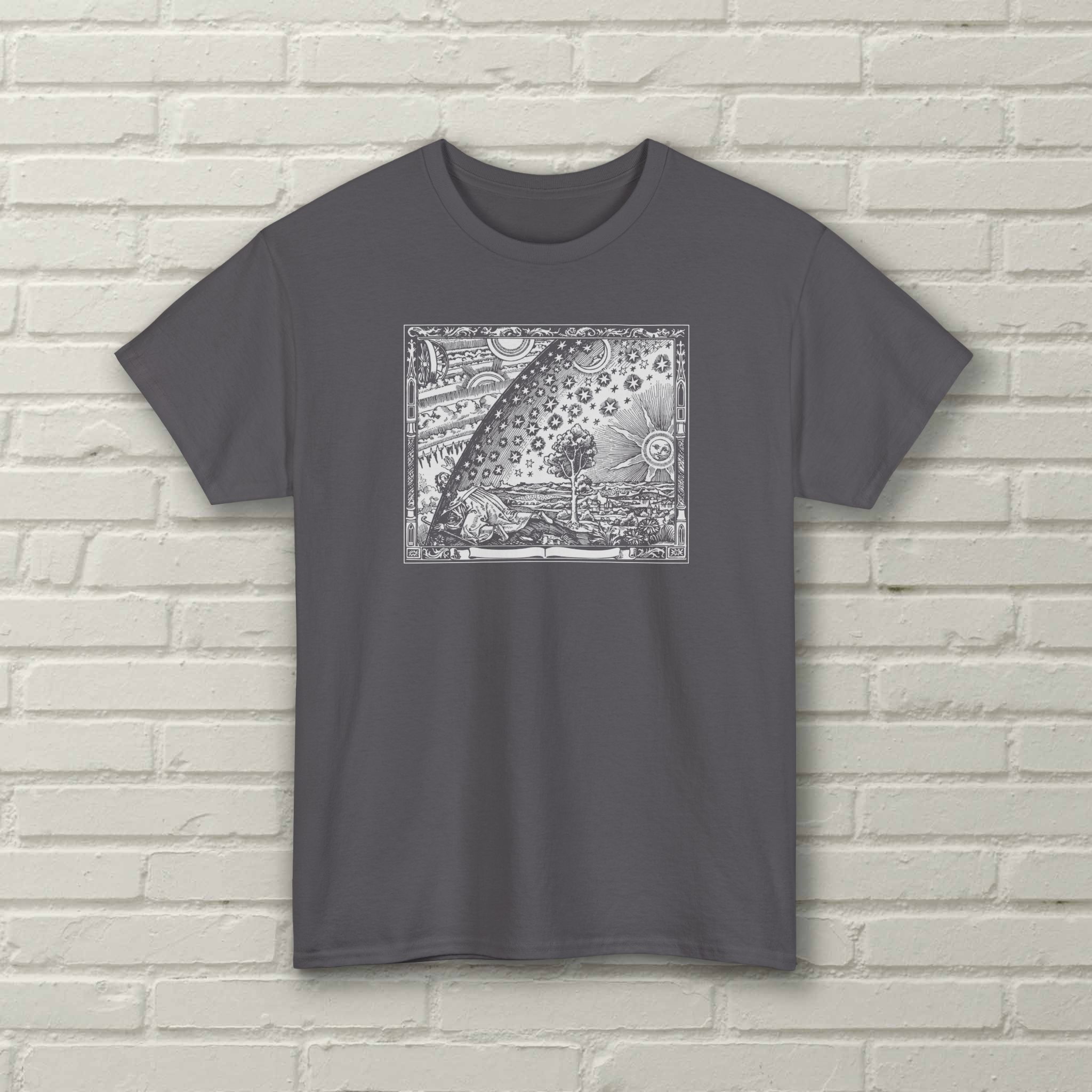 Flammarion Engraving - Vintage Print - Unisex Tee - Image 8