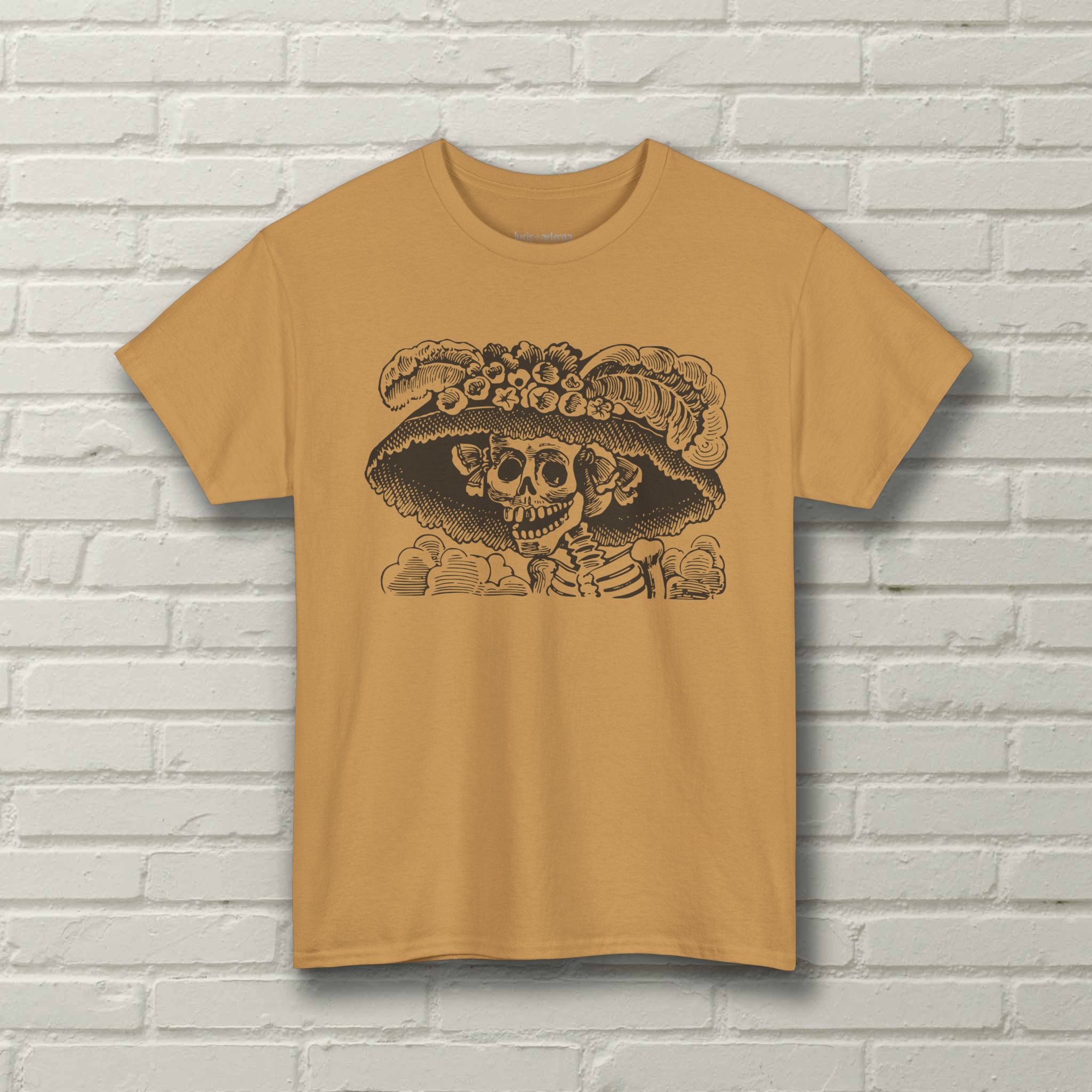 La Calavera Catrina - José Guadalupe Posada - Dia De Los Muertos - 1910 Illustration - Day of the Dead - Halloween Shirt - Image 5