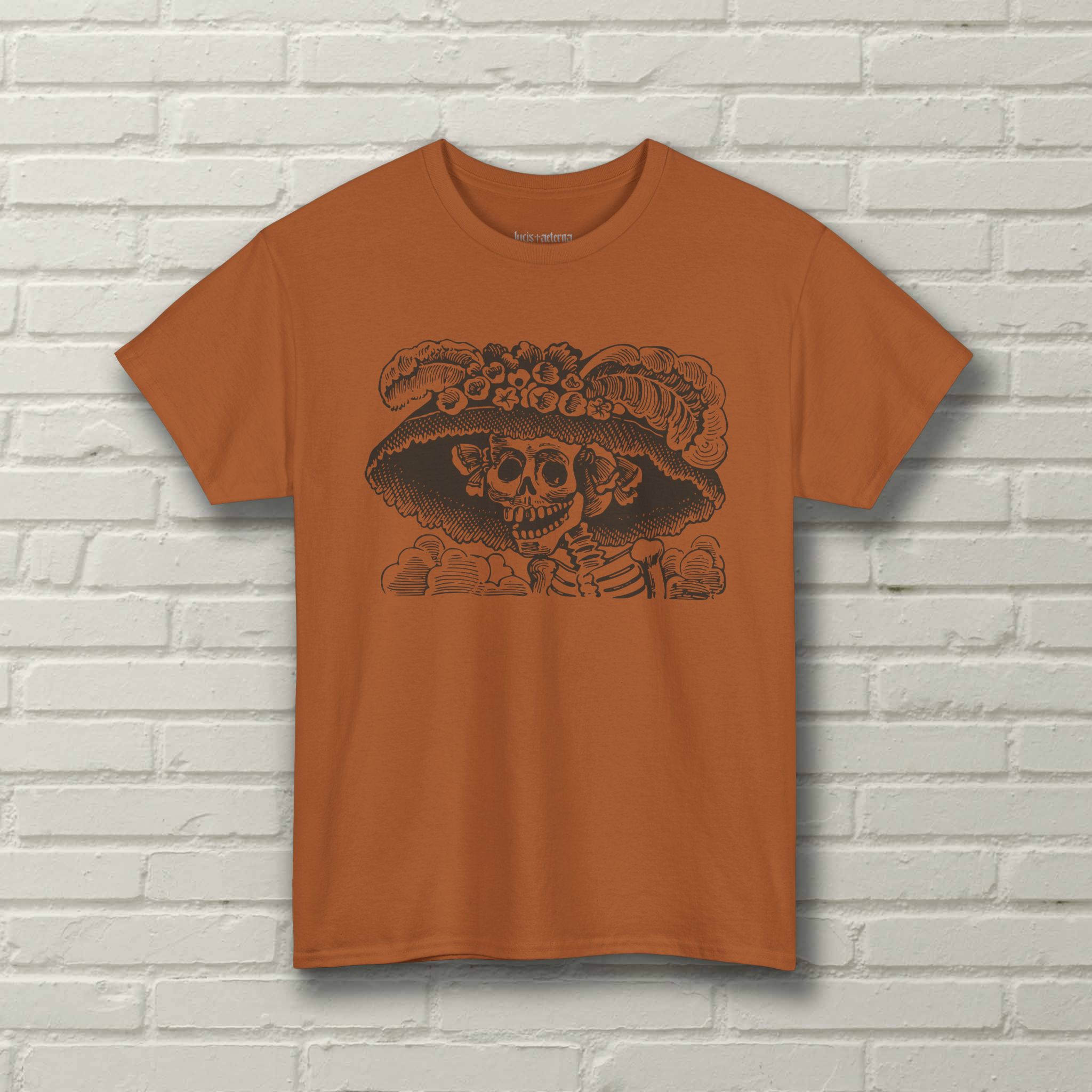 La Calavera Catrina - José Guadalupe Posada - Dia De Los Muertos - 1910 Illustration - Day of the Dead - Halloween Shirt - Image 6
