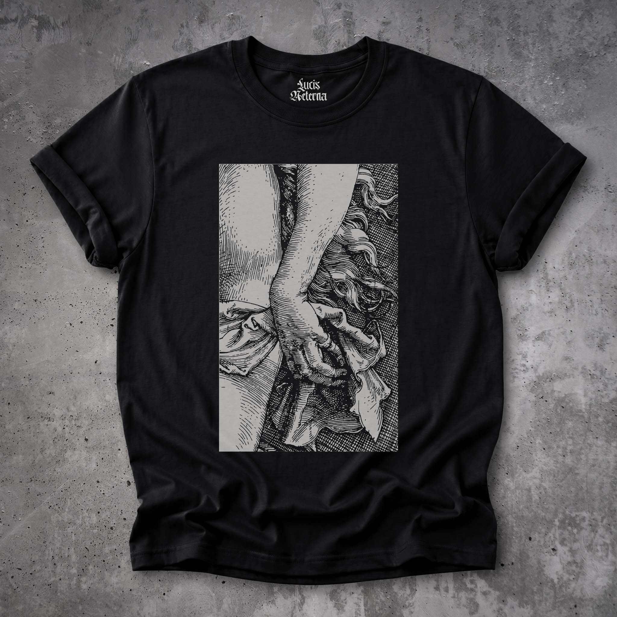 Albrecht Dürer Temptation of the Idler Detail - Unisex T-shirt