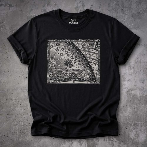 Flammarion Woodcut T-Shirt | Vintage Astronomy | Medieval Cosmos & Celestial Art - Unisex Tshirt