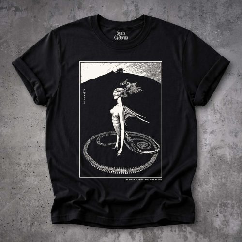Alberto Martini 1908 Symbolist  Anti-War 'Between Thee and Him Alone' T-Shirt | Dark Academia Art Illustration Tee