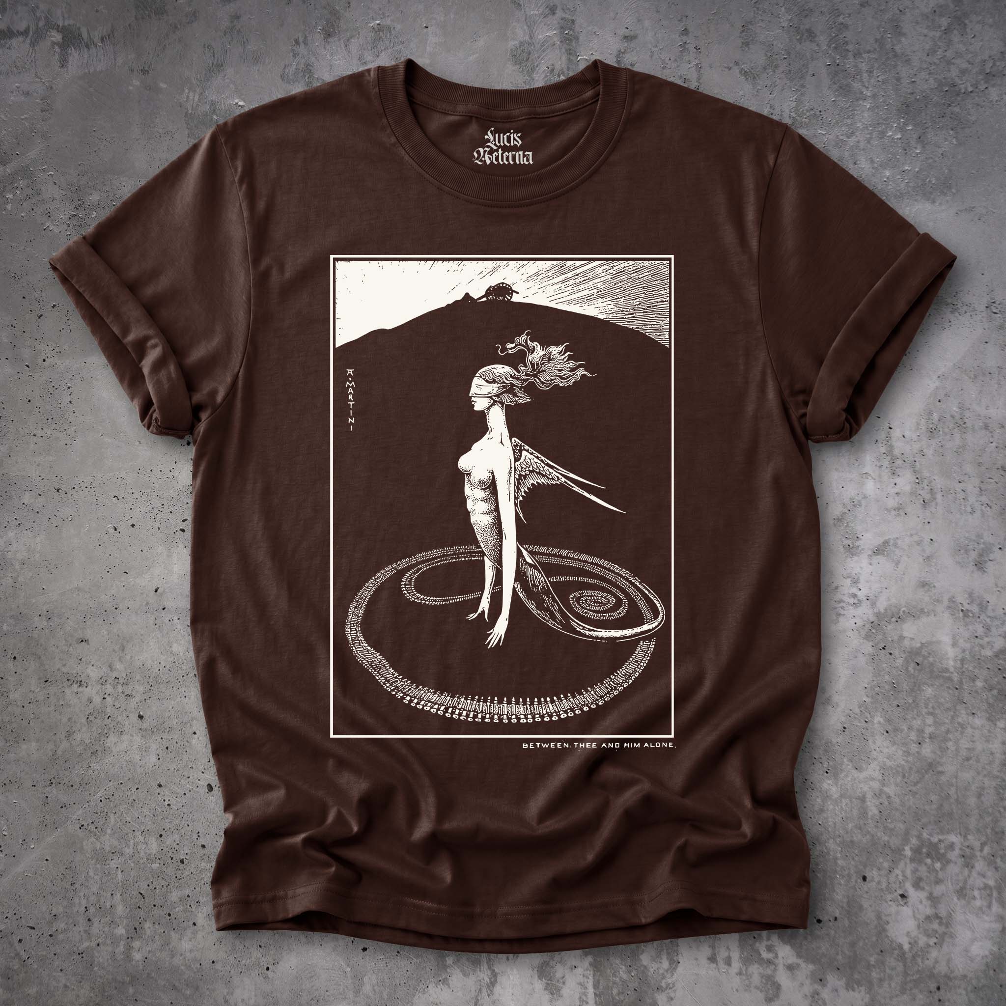 Alberto Martini 1908 Symbolist Anti-War 'Between Thee and Him Alone' T-Shirt | Dark Academia Art Illustration Tee - Image 5