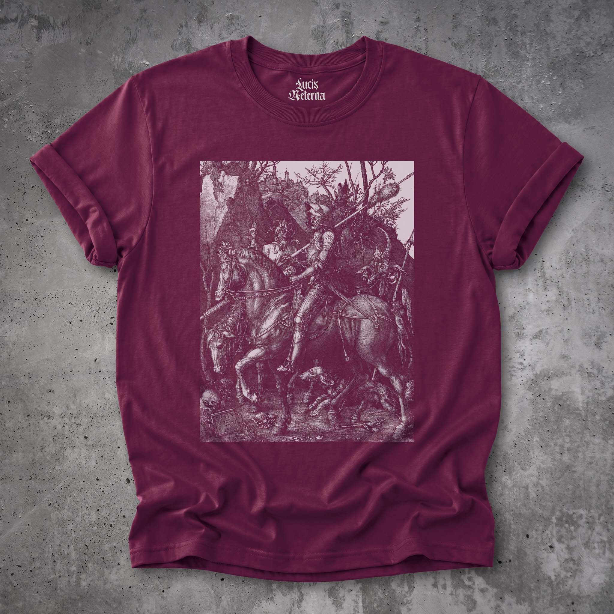 Knight Death and the Devil - Albrecht Dürer - Unisex T-shirt - Image 5