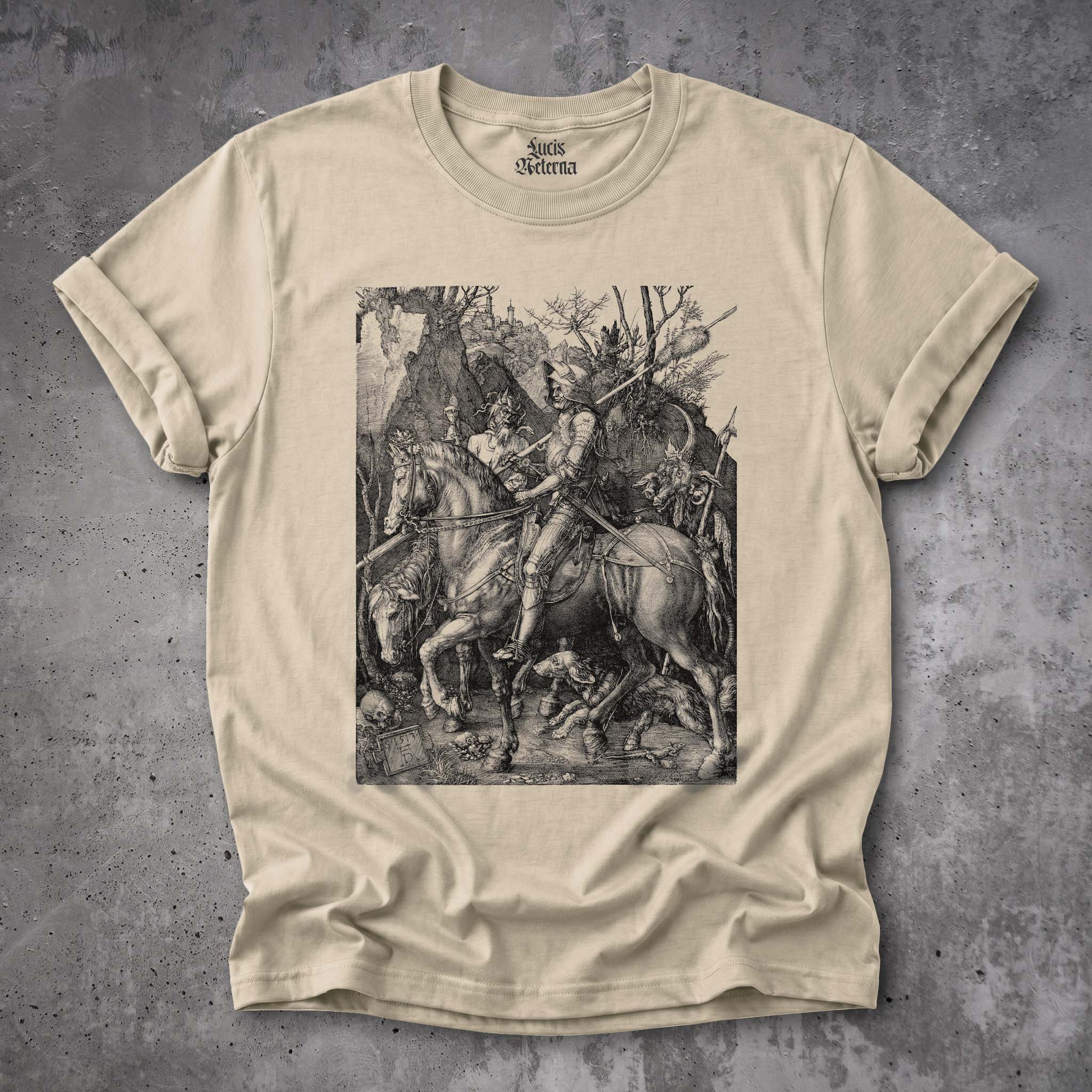 Knight Death and the Devil - Albrecht Dürer - Unisex T-shirt - Image 10