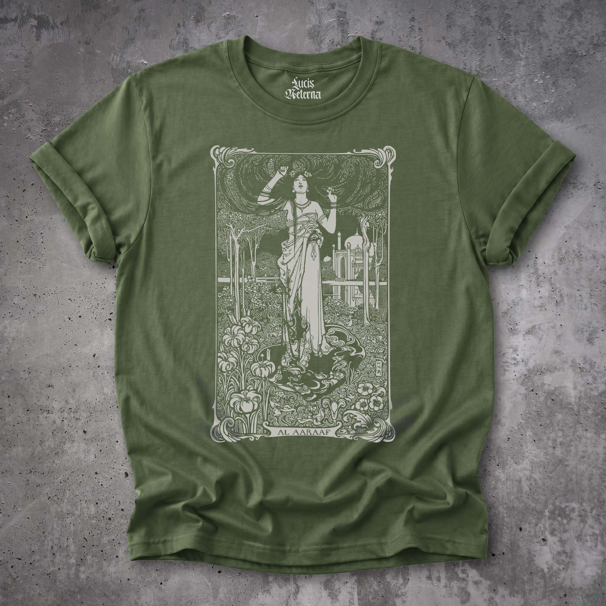 Al Aaraaf - Edgar Allen Poe - W. Heath Robinson Illustration - Unisex T-shirt - Image 2