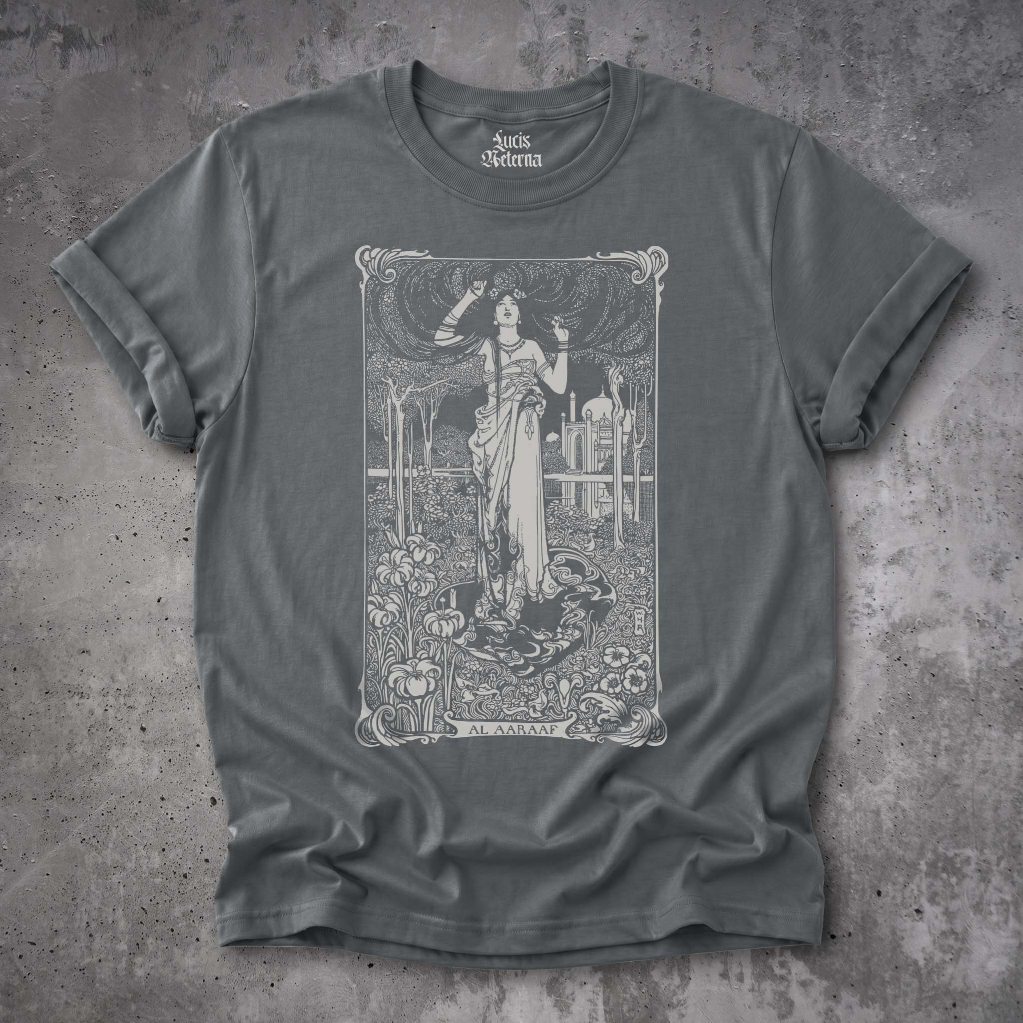 Al Aaraaf - Edgar Allen Poe - W. Heath Robinson Illustration - Unisex T-shirt - Image 3