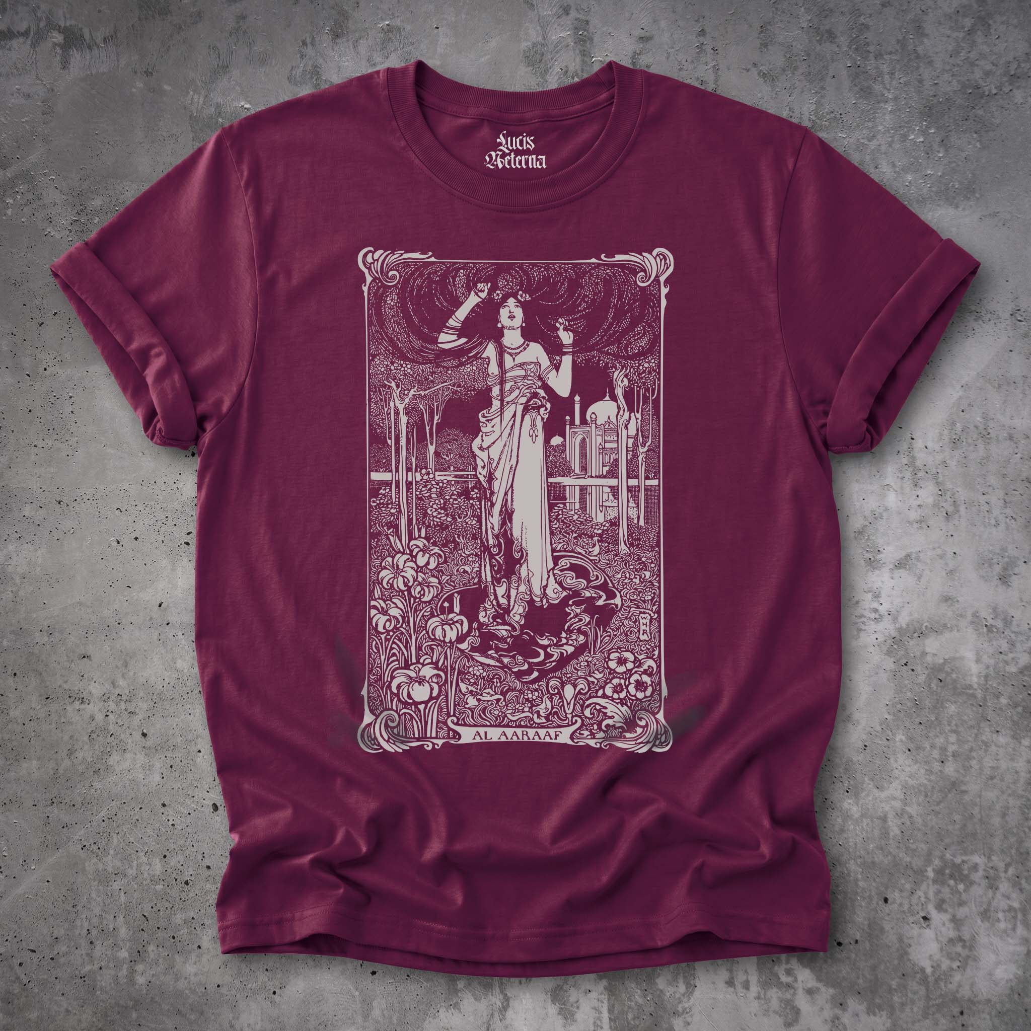 Al Aaraaf - Edgar Allen Poe - W. Heath Robinson Illustration - Unisex T-shirt - Image 5
