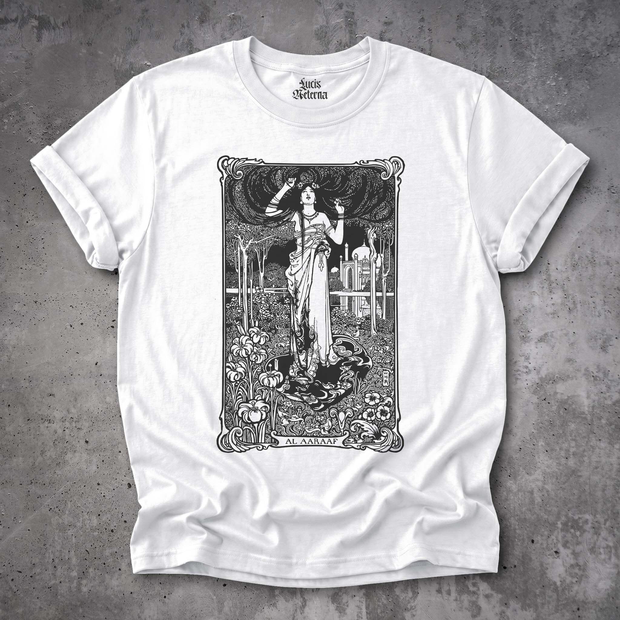 Al Aaraaf - Edgar Allen Poe - W. Heath Robinson Illustration - Unisex T-shirt - Image 6