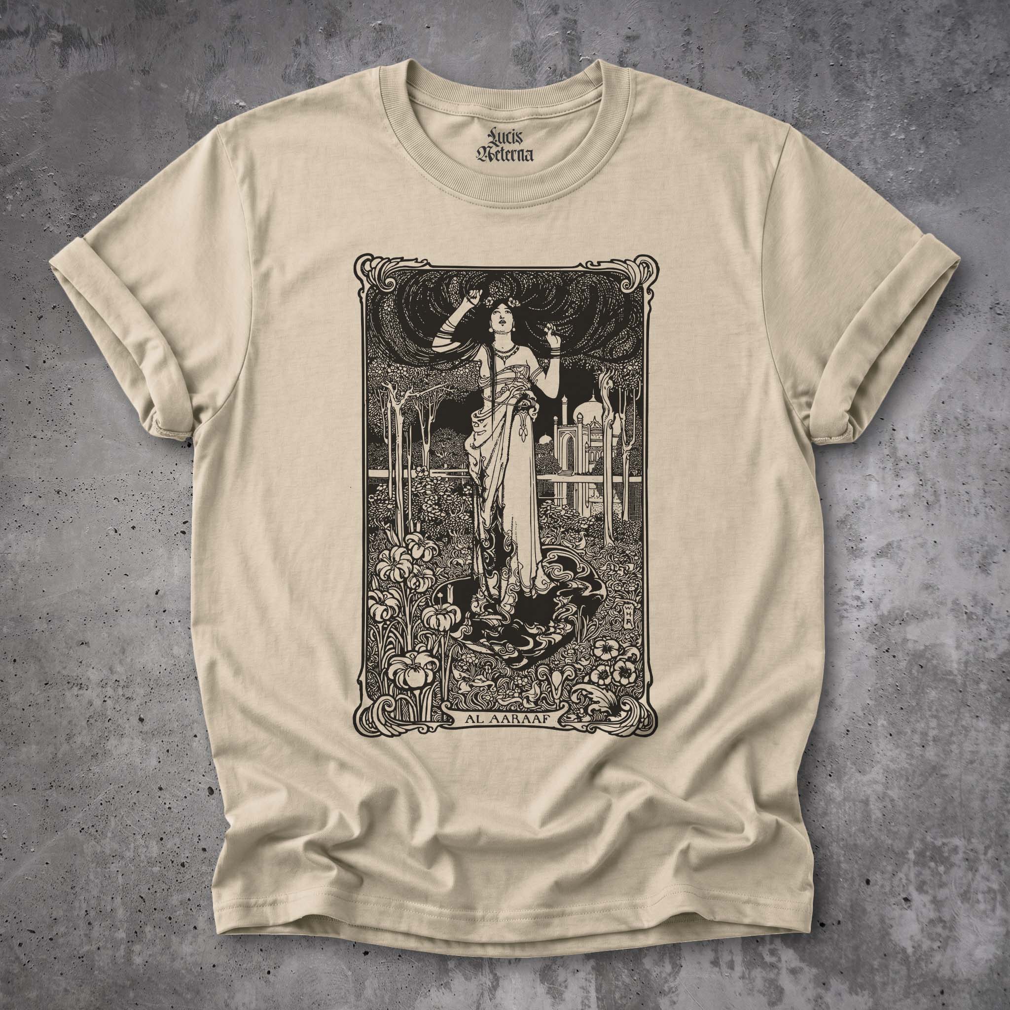 Al Aaraaf - Edgar Allen Poe - W. Heath Robinson Illustration - Unisex T-shirt - Image 8