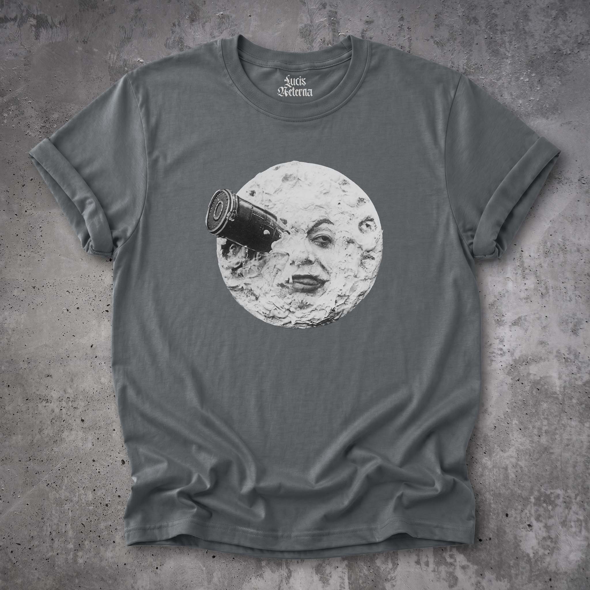 A Trip to the Moon - Georges Méliès' 1902 Silent Film Vintage Sci Fi Unisex Tshirt - Image 2