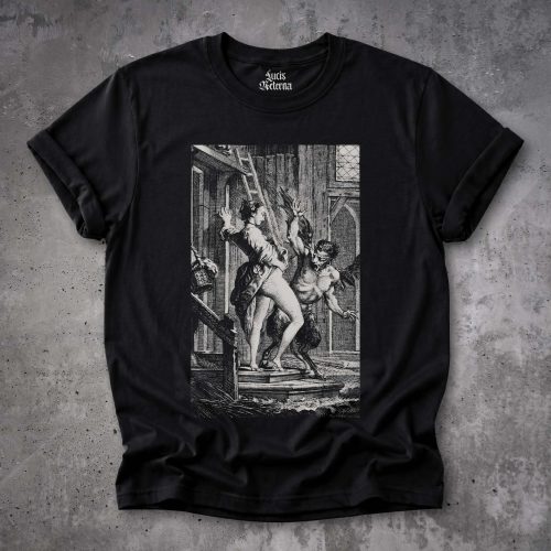 Perretta Frightens the Demon Antique Illustration Unisex Tee