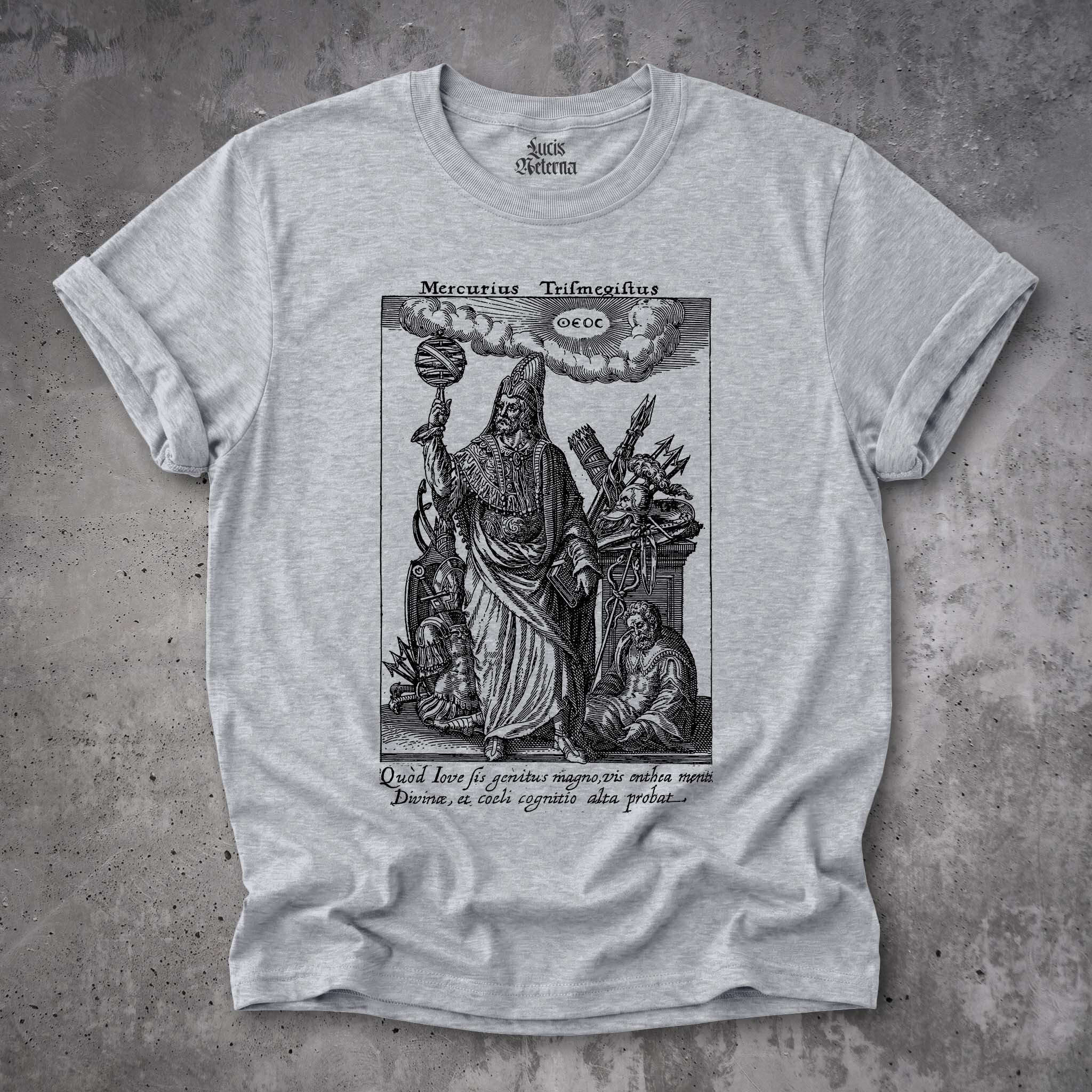 Hermes Trismegistus Shirt | Mercurius Trismegistus Engraving | Hermetic Philosophy Tee | Corpus Hermeticum | Alchemy Unisex Tshirt - Image 5