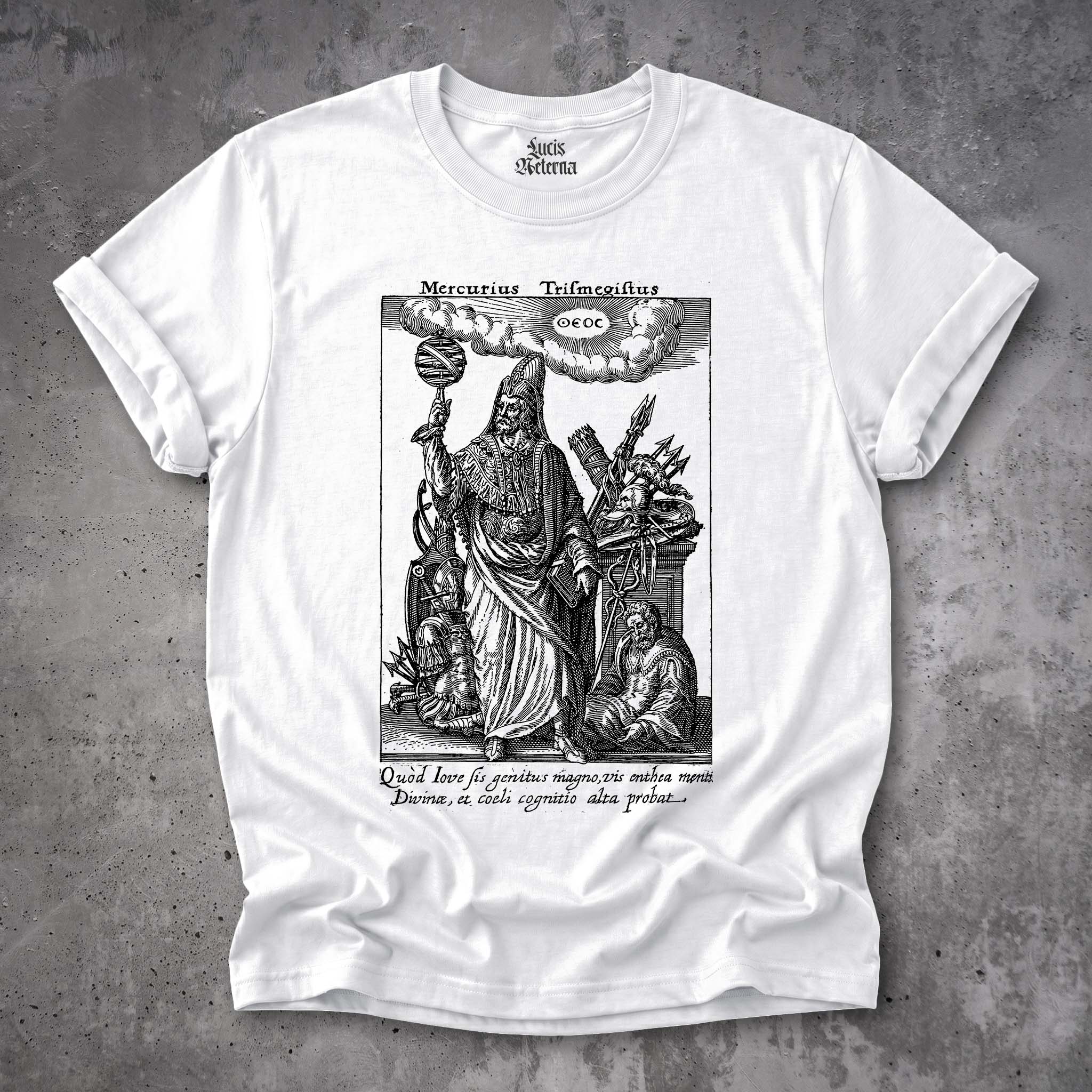 Hermes Trismegistus Shirt | Mercurius Trismegistus Engraving | Hermetic Philosophy Tee | Corpus Hermeticum | Alchemy Unisex Tshirt - Image 7