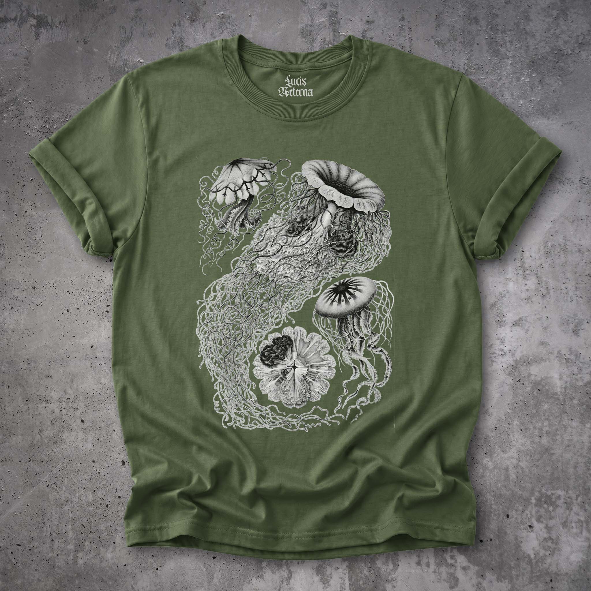 Jellyfish - Ernst Haeckel - Vintage Nature Print - Sea Life - Unisex Tshirt - Image 3