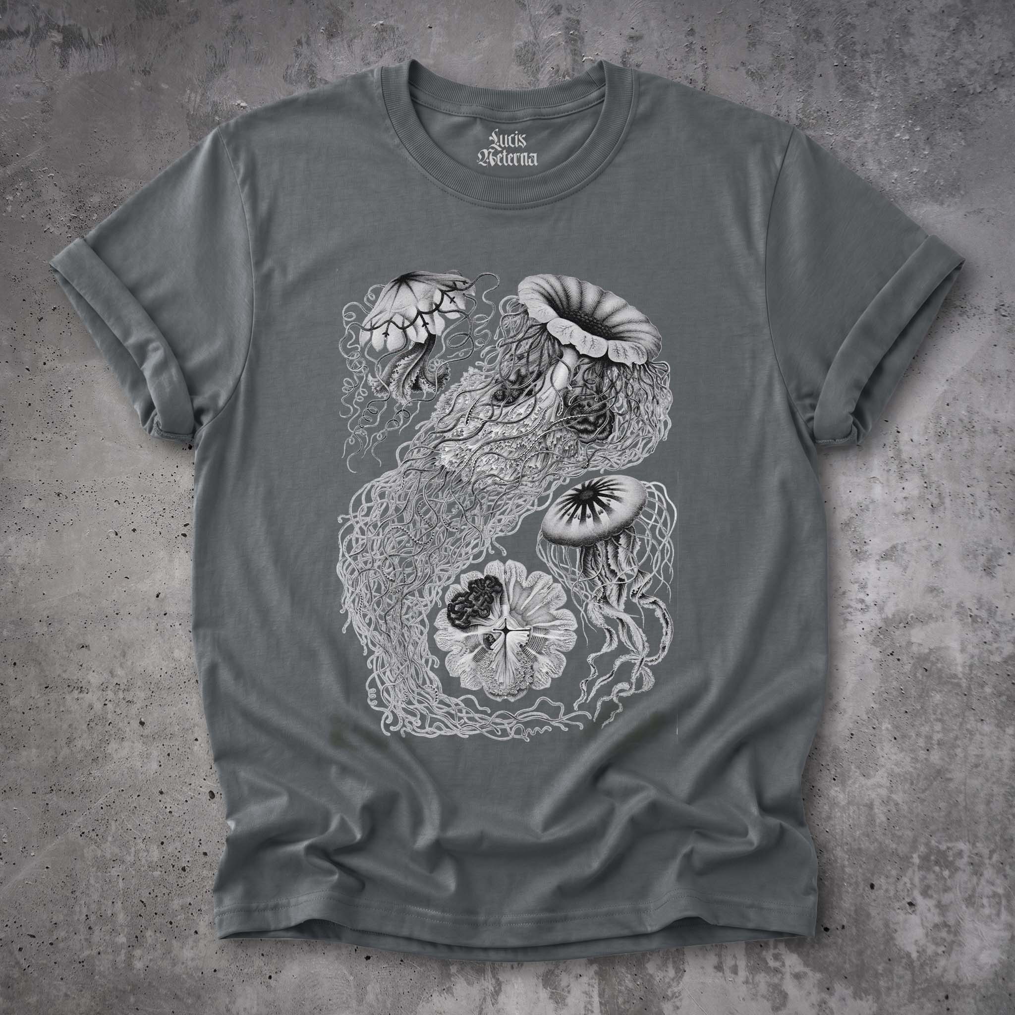 Jellyfish - Ernst Haeckel - Vintage Nature Print - Sea Life - Unisex Tshirt - Image 4