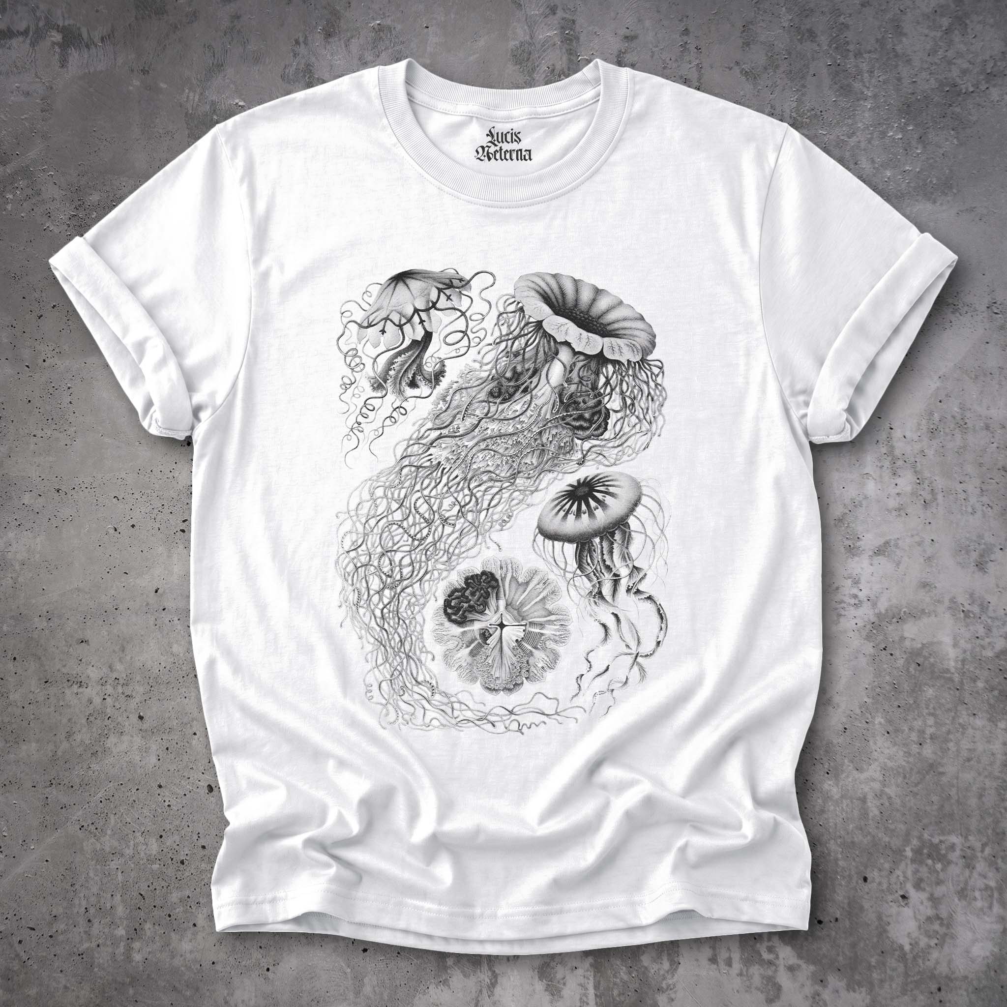 Jellyfish - Ernst Haeckel - Vintage Nature Print - Sea Life - Unisex Tshirt - Image 6