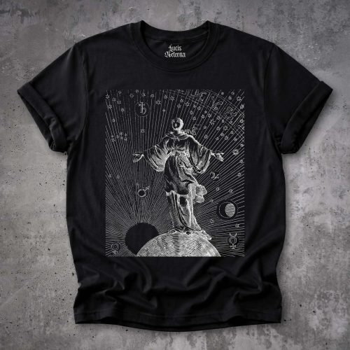 Celestial Woman | Vintage Astrology Art Tee | Renaissance Astronomical Illustration - Unisex Tshirt